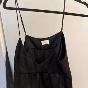 Wilfred Midnight Satin Slip Dress